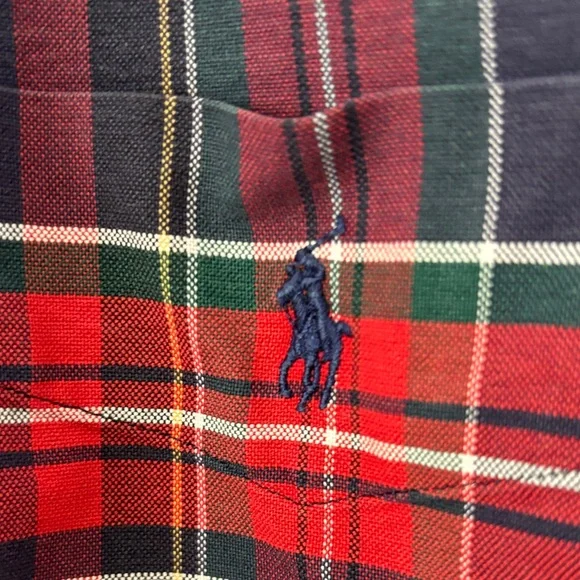 Ralph Lauren Classic Big Shirt in Red and Blue plaid - Picture 3 of 7